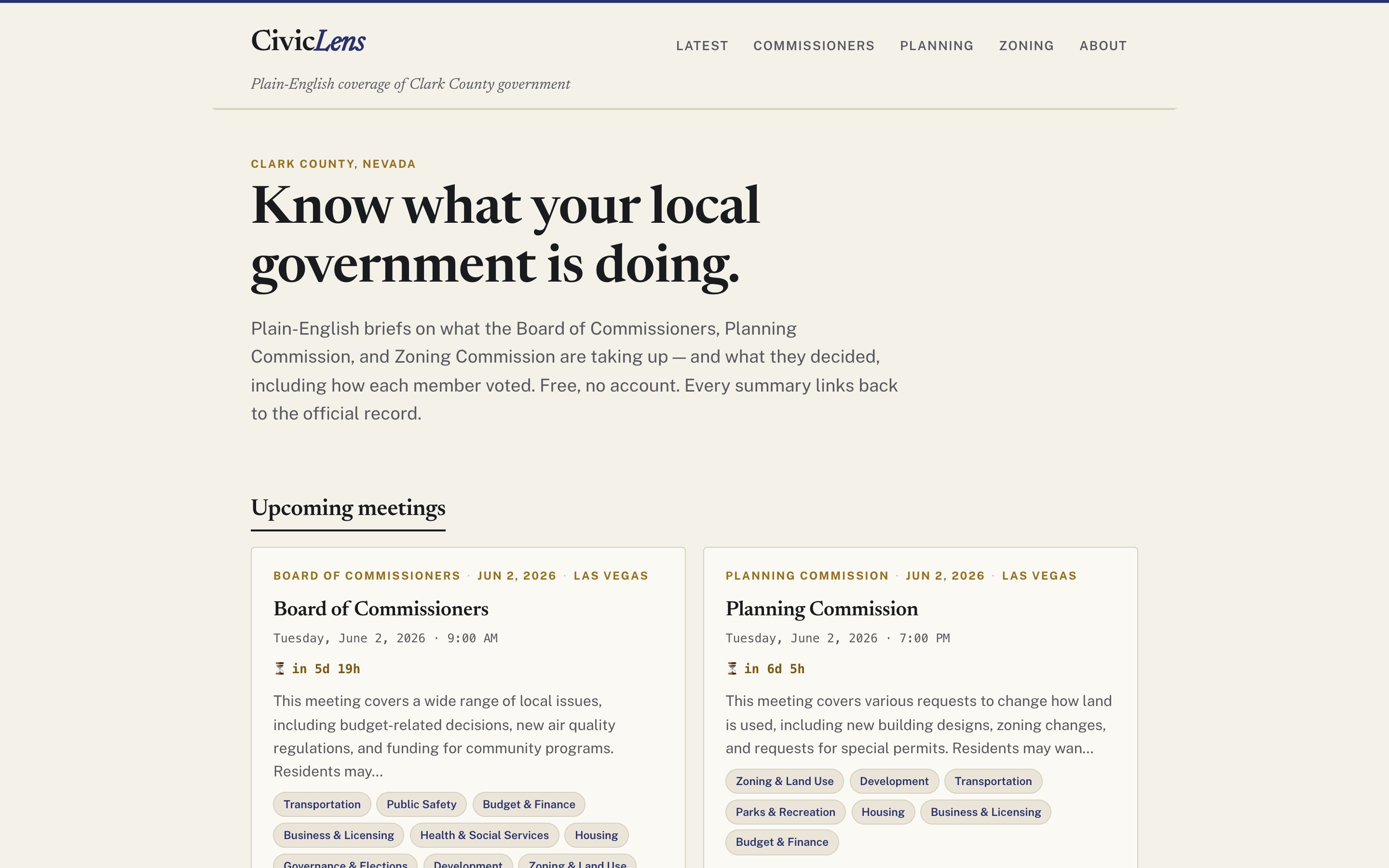 Civic Lens - Project Screenshot